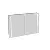 Plieger Mila spiegelkast met 2 deuren en geïntegreerde verticale LED verlichting 100x70x19cm met schakelaar SW203943 Plieger Mila spiegelkast met 2 deuren en geïntegreerde verticale LED verlichting 100x70x19cm met schakelaar SW203943