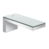 Hansgrohe Axor myedition Baduitloop - met zwart - glas - voorsprong 17.6cm - hoogglans chroom SW241684