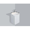 Alape Insert Meuble lave-mains d'angle 25x25cm sans trou pour robinetterie avec bonde anthracite 0930410 Alape Insert Meuble lave-mains d'angle 25x25cm sans trou pour robinetterie avec bonde anthracite 0930410
