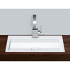 Alape X.plicit EB.RE700H.2 inbouwwaskom bovenbouw 70x46x6,5cm met kraangat zonder overloop plug wit 0933004 Alape X.plicit EB.RE700H.2 inbouwwaskom bovenbouw 70x46x6,5cm met kraangat zonder overloop plug wit 0933004