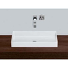 Alape Metaphor AB.ME750 opbouwwaskom wit 75x37,5x11cm zonder kraangat zonder overloop inclusief plug 0933027 Alape Metaphor AB.ME750 opbouwwaskom wit 75x37,5x11cm zonder kraangat zonder overloop inclusief plug 0933027