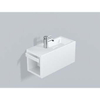 Alape WP.XS2 Set lave mains avec bonde de vidage 60x26.8cm sans trop plein trou pour robinetterie gauche vasque droite Blanc 0934829 Alape WP.XS2 Set lave mains avec bonde de vidage 60x26.8cm sans trop plein trou pour robinetterie gauche vasque droite Blanc 0934829