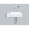 Alape WT.XS500.R fontein met plug 50x26.8cm zonder overloop zonder kraangat kom rechts wit 0934835 Alape WT.XS500.R fontein met plug 50x26.8cm zonder overloop zonder kraangat kom rechts wit 0934835