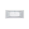Plieger Corfu baignoire duo 180x80cm Acrylique 48cm extra creux avec pieds blanc 0941410