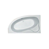 Plieger Cyprus Baignoire d’angle 160x90x43,5cm acrylique avec pieds gauche Blanc 0941441