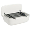 ABU évier de décharge en plastique 50x35cm sans grille pour seau blanc 0970069