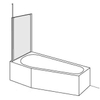 Duscholux Holydoor zijpaneel voor badwand 70x140cm met Cleartec edelmat profiel helder OUTLET OUT2722 Duscholux Holydoor zijpaneel voor badwand 70x140cm met Cleartec edelmat profiel helder OUTLET OUT2722