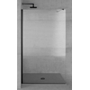Plieger Panorama douchewand 6mm 68/70x200cm excl. muursteun incl. bevestiging zwart/rookgrijs SW207757