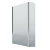 Plieger Panorama douchewand 6mm met draaideur 100/30x200cm inclusief bevestiging exclusief muursteun chroom 0983728