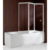 Novellini Aurora 9 paroi de baignoire pliante 3 parties 138x138cm blanc/cascade 0336278
