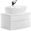 Villeroy and boch lave-mains sol ovale 50.5x41cm avec trou pour robinet avec trop plein céramique+ blanc occasion OUT9247