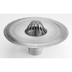 Burgerhout bac à gravier en aluminium rond o 80mm milieu sous connexion anjo avec piège à feuilles 1405918