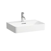 Laufen VAL lavabo 42x60x11.5cm avec trou de robinet avec trop-plein face inférieure polie SaphirKeramik blanc SW28247