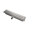 Aco Showerdrain wtw caniveau de douche 90x12cm hauteur 120mm raccord gauche inox GA23702