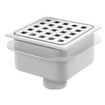 Van Den Berg siphon de sol ABS avec grille inox 10x10 sortie verticale 40mm GA91303