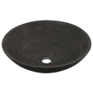 Plieger Stone lavabo à poser Ø40x12cm noir R4012BS P118 SW71816