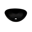 Plieger Scale keramische opbouw waskom ovaal 40.6x32.2x18.2cm zwart SW225232