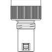 Oventrop insert gh pour radiateurs à vanne 1/2 coude m30x15 v stelrad/quinn/henrad 7504209