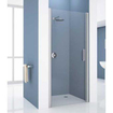 Novellini Giada porte pivotante pour niche 1B 87 90x195cm gauche profil chrome mat et verre transparent 0334535