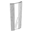 Jaga Iguana Visio Radiateur design avec miroir 1800x510mm 719W blanc mat 7381867
