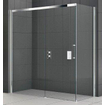 Novellini Rose FH paroi fixe 88/91x200cm pour porte coulissante PH profil chrome et verre transparent 0335302