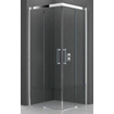 Novellini Rose une douche d'angle avec portes coulissantes 87/90x200cm profil chrome et verre transparent 0335362