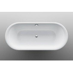 Bette Lux oval baignoire double encastrée, plaque d'acier à parois épaisses 180x80x45cm sans pieds blanc 0343039