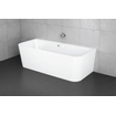 Bette Art I baignoire duo en acier émaillé semi-îlot avec rebord étroit 180x80x42cm avec panneau blanc SW60490