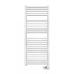 Zehnder Aura E Radiateur sèche-serviettes électrique 122,6x50cm 750 watts 230 volts | 50 Hz Acier Blanc brillant SW205921