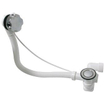 Crosswater Combinaison de vidage de baignoire - bonde clic-clac - bouton rotatif - universelle - chrome SW22493