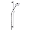 Kludi Logo ensemble barre de douche avec douchette 1S 90cm avec flexible de douche 160cm chrome 0413168