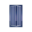 Cabine de douche Plieger Economy accès d'angle 90x90x185cm profilé en aluminium 4283000