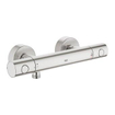 Grohe Grohtherm 1000 Cosmopolitan M douchekraan thermostatisch met koppelingen EcoJoy en volumegreep met ecobutton supersteel TWEEDEKANS OUT9550