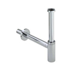 Viega Eleganta siphon gobelet design 5/4 avec tube mural avec rosace chrome 0520543