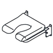 Handicare Handicare Linido siège de douche avec assise souple (mur à bord avant 500 mm) inox blanc 0607128