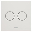 Wisa Luga plaque de commande plastique pneumatique 16x16cm avec double chasse pour élément WC XS blanc 0701540