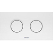 Wisa Juno plaque de commande plastique pneumatique 208x111mm avec double chasse pour élément WC XT finition chrome mat 0701589