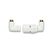 Vasco Jeu de robinets équerre droite avec tête thermostatique blanc 7230022