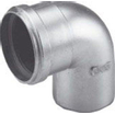 Burgerhout Bm fix coude d'évacuation en aluminium à paroi épaisse 90 degrés 80mm 1400495