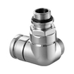 Honeywell Ultraline Design voetventiel 1/2 KVS=118 dubbel haaks rechts chroom TWEEDEKANS OUT14702
