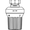 Oventrop thermostaatkop Uni XH M30x1.5 met nulstand wit 7503113