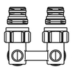 Oventrop H bloc de raccordement Multiflex F 1/2 x3/4 coudé 7503350