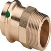 Viega raccord de transition sanpress sc filetage mâle 15x1/2 bronze 7541406
