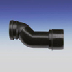 ABU coude de décalage / coude d''étage pour le pontage entre cuvette de WC au sol et réservoir encastré 50 mm 0770208
