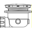 Wisa douchebakafvoer compleet voor douchebak inclusief gat 90mm 120mm chroom OUTLETSTORE STORE40232