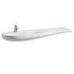 Laufen Alessi One lavabo plan de toilette 160x50x16.5cm 1 trou de robinetterie incl. clou céramique lcc-blanc 0084183