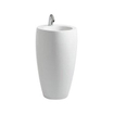 Laufen Alessi One lavabo autoportant 53x53x90cm 1 trou de robinet inclus. clou céramique lcc-blanc 0084185