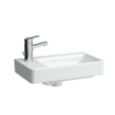 Laufen pro fountain 48x28cm plate-forme gauche avec trou pour robinet blanc 0084479