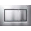 Geberit Sigma30 bedieningplaat met dualflush frontbediening voor toilet 24.6x16.4cm zwart mat TWEEDEKANS OUT7185