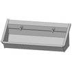 Intersan Sanilav gouttière de lavage 180cm avec 3 robinets temporisés inox 304 GA42293